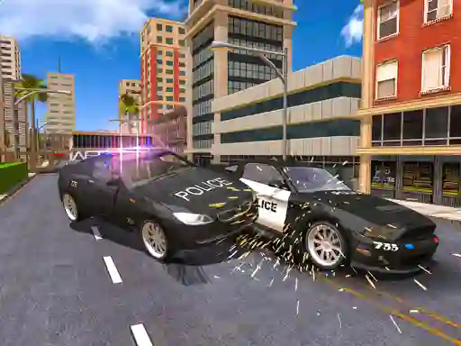 Juego Police Car Stunt Simulation 3d en línea