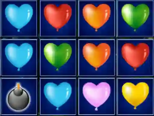 Juego Heart Balloons Block Collapse en línea