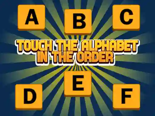 Juego Touch The Alphabet In The Oder en línea