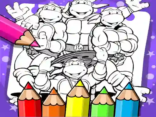 Juego Ninja Turtle Coloring Book en línea