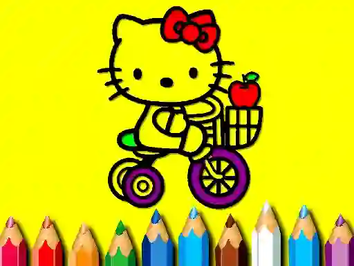 Juego Back To School: Sweet Kitty Coloring en línea