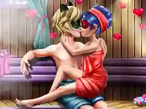 Juego Dotted Girl Sauna Flirting en línea