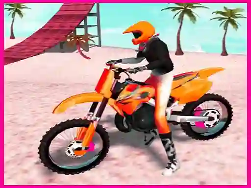 Juego Motocross Beach Jumping Bike Stunt en línea