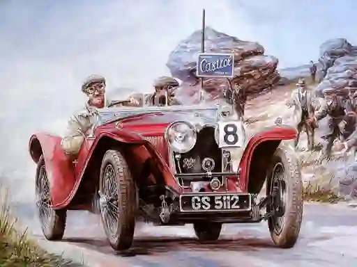 Juego Painting Vintage Cars Jigsaw Puzzle 2 en línea