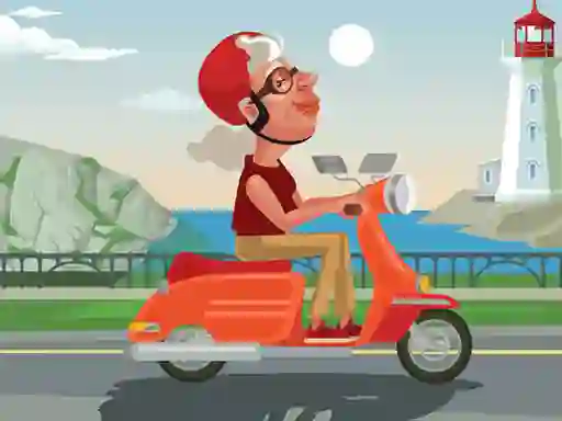 Juego City Scooter Ride Coloring en línea