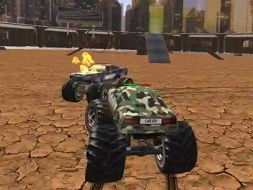 Juego Demolition Monster Truck Army en línea