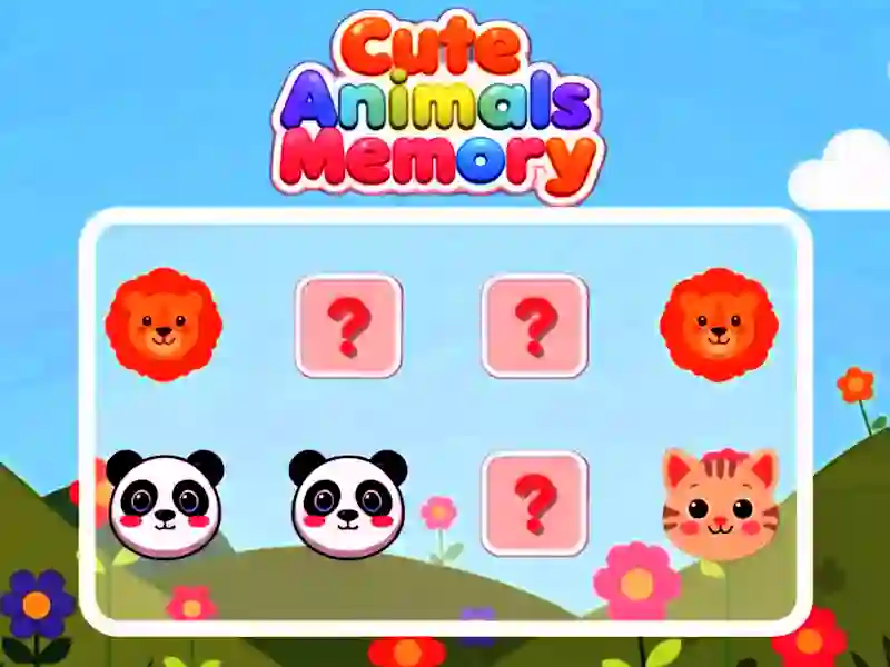 Juego Cute Animals Memory en línea