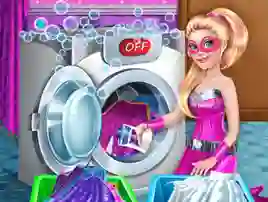 Juego Superdoll Washing Capes en línea