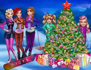 Juego Princesses Christmas tree en línea