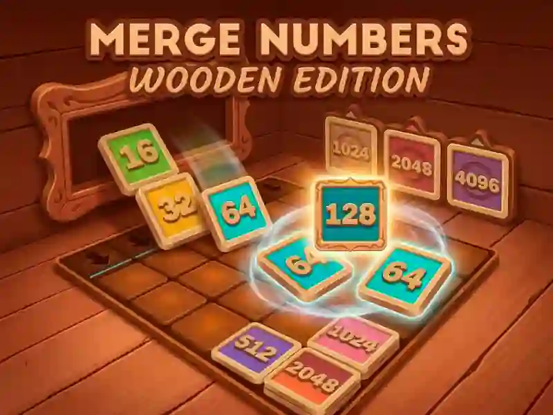 Juego Merge Numbers Wooden Edition en línea