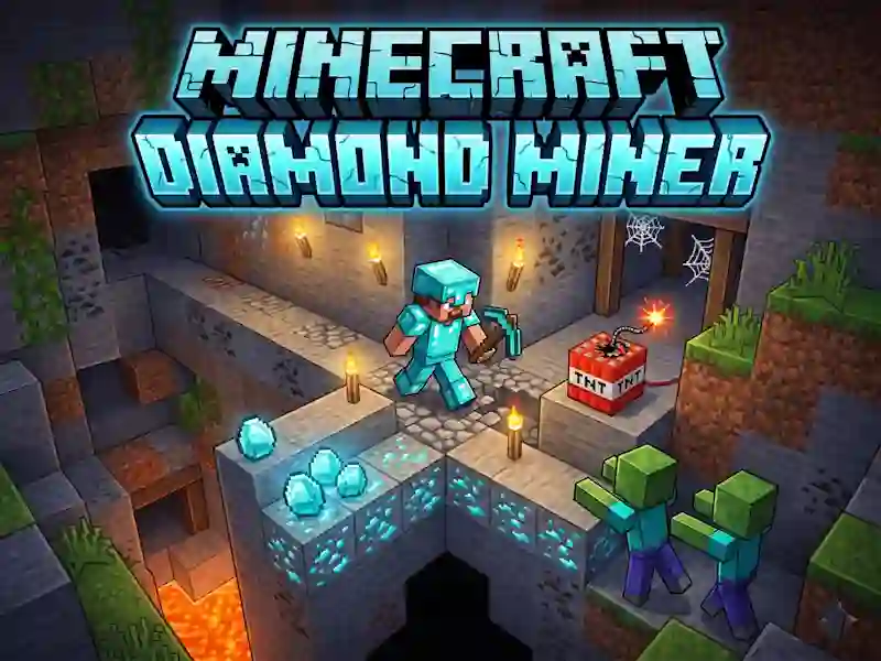 Juego Minecraft Diamond Miner en línea