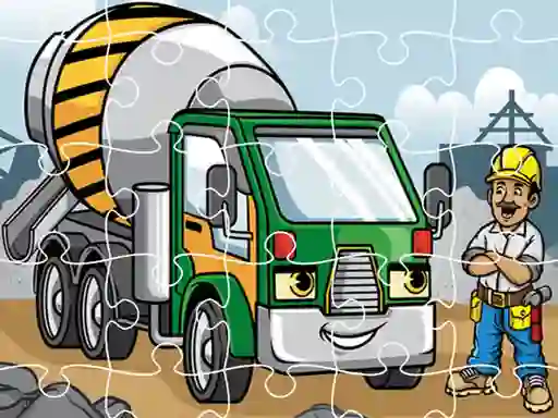 Juego Construction Trucks Jigsaw en línea