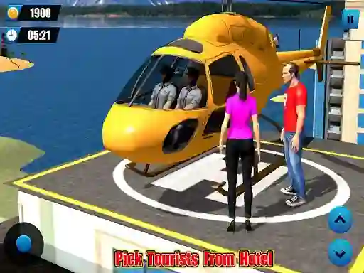 Juego Helicopter Taxi Tourist Transport en línea