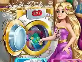 Juego Goldie Princess Laundry Day en línea