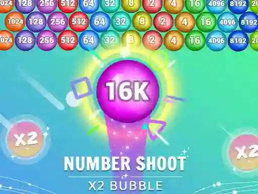 Juego Number Shoot x 2 bubble en línea