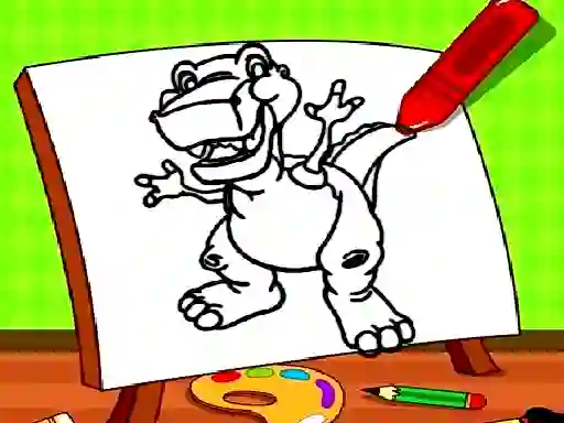 Juego Easy Kids Coloring Dinosaur en línea