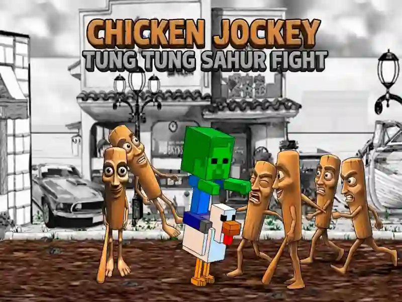 Juego Chicken Jockey Tung Tung Sahur Fight en línea