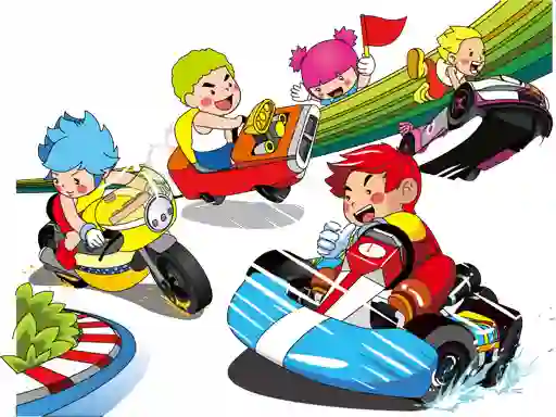 Juego Cartoon Kart Puzzle en línea