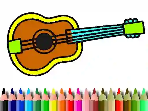 Juego Back To School: Music Instrument Coloring Book en línea