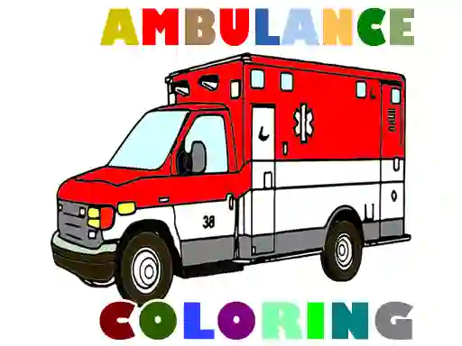 Juego Ambulance Trucks Coloring Pages en línea