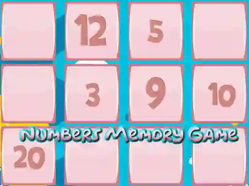 Juego Memory Game With Numbers en línea