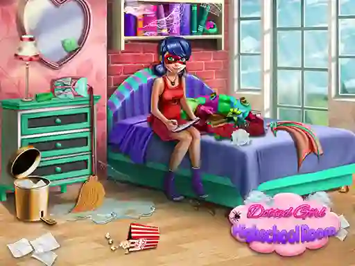 Juego Dotted Girl: Highschool room en línea