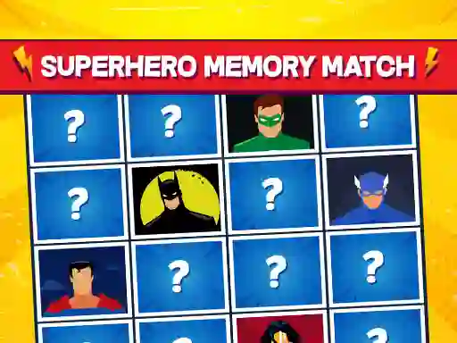 Juego Superhero Memory Match en línea