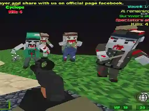 Juego Blocky Combat SWAT Zombie Survival en línea