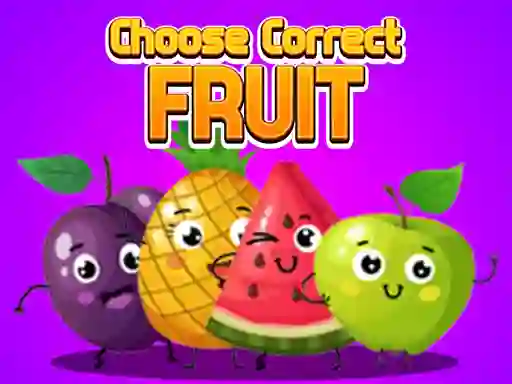 Juego Choose Correct Fruit en línea