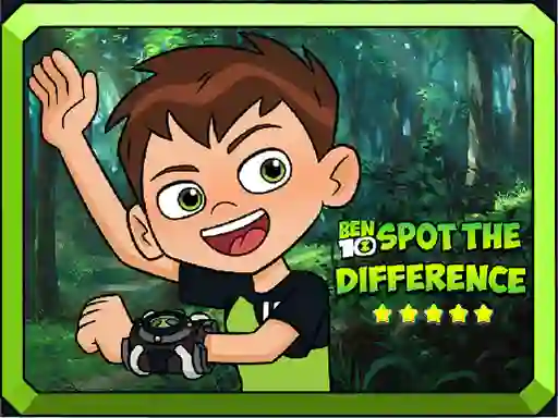 Juego Ben 10 Spot the Difference en línea
