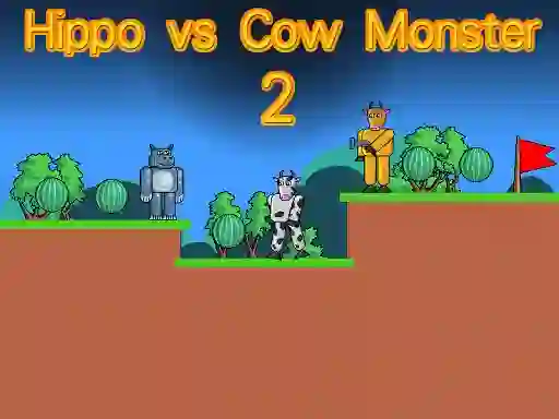 Juego Hippo vs Cow Monster 2 en línea