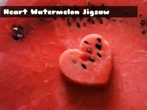 Juego Heart Watermelon Jigsaw en línea