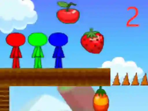 Juego Stickman Bros In Fruit Island 2 en línea