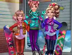 Juego Princesses Winter Holiday en línea