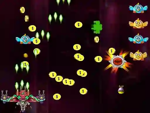 Juego Space Attack Chicken Invaders en línea