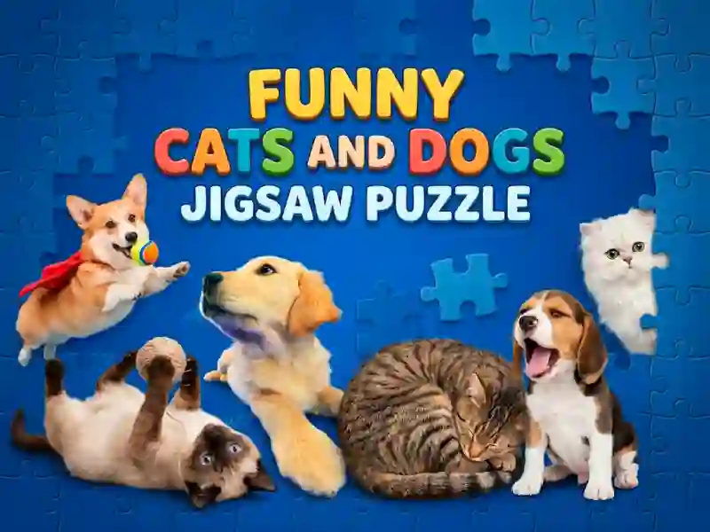 Juego Funny Cats And Dogs Jigsaw Puzzle en línea