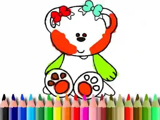 Juego Back to School: Sweet Bear Coloring en línea