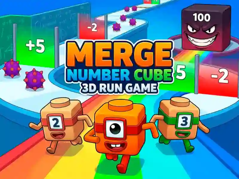 Juego Merge Number Cube 3d Run Game en línea