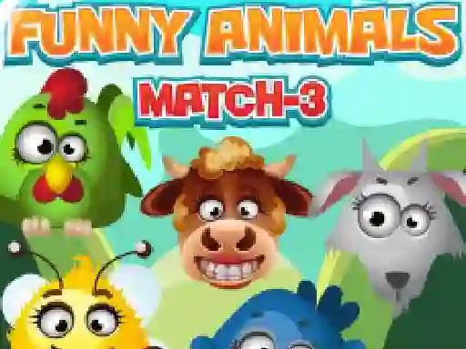 Juego Funny Animals Match 3 en línea