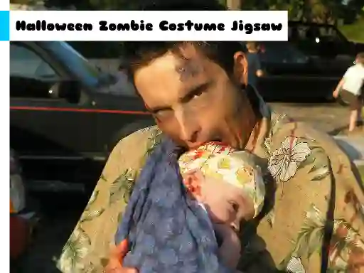 Juego Halloween Zombie Costume Jigsaw en línea