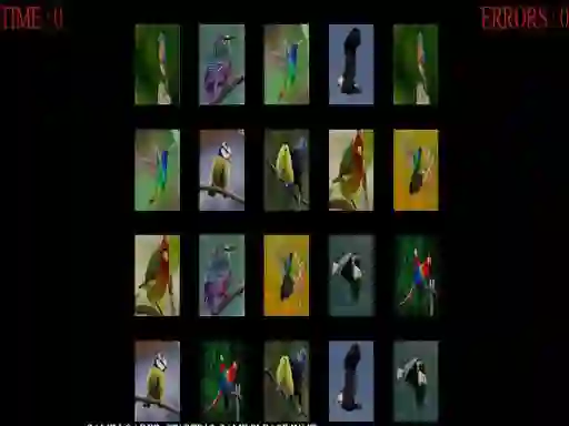 Juego Memorize the birds en línea
