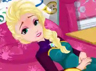 Juego Elsa Stomach Virus en línea