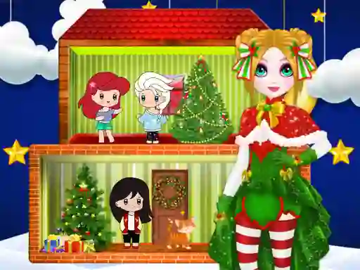 Juego Christmas Puppet Princess House en línea