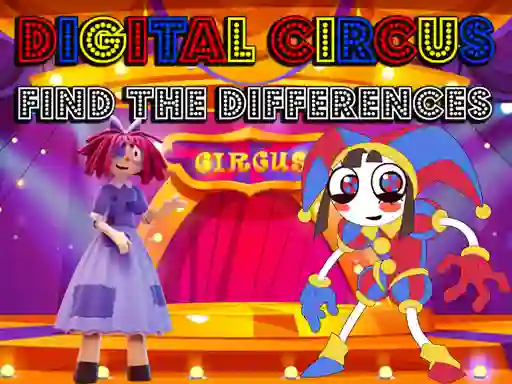 Juego Digital Circus Find The Differences en línea