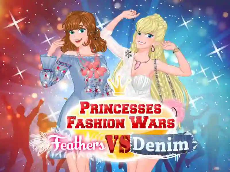 Juego Princesses Fashion Wars Feathers VS Denim en línea