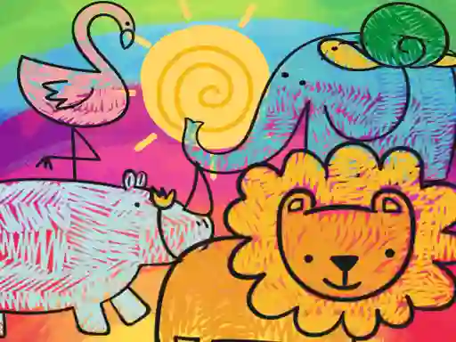 Juego Little Animals Coloring en línea