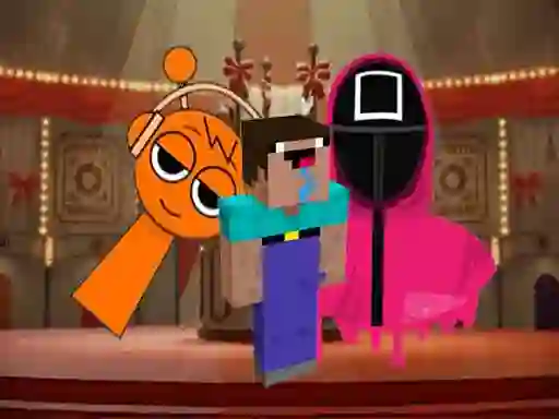 Juego Nextbots on Minecraft Squid Game Sprunki en línea