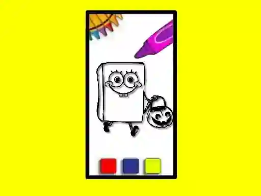 Juego SpobgeBob Halloween Coloring Book en línea