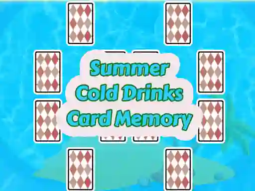 Juego Summer Cold Drinks Card Memory en línea
