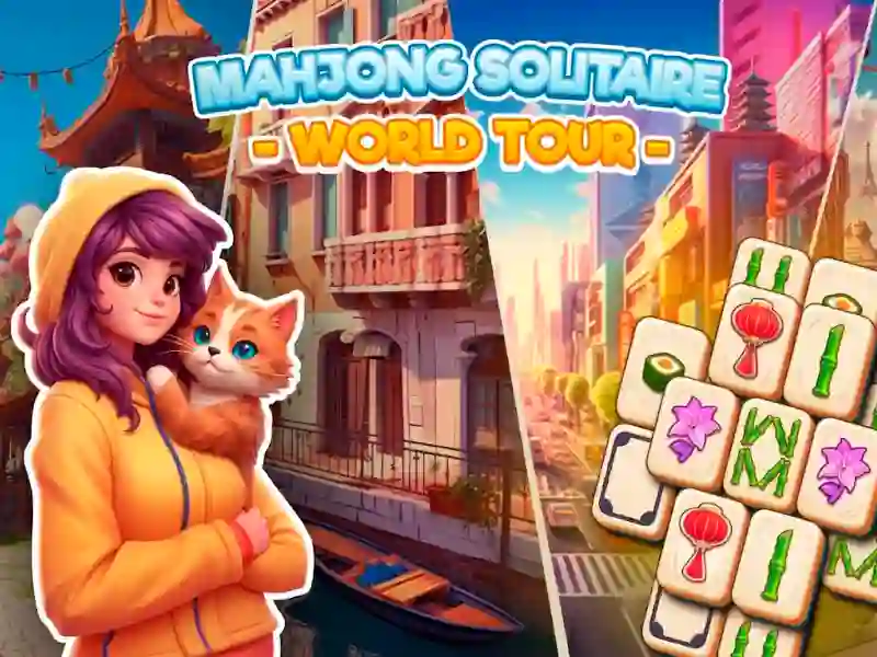 Juego Mahjong Solitaire: World Tour en línea